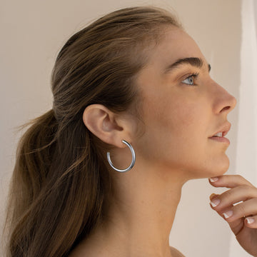 Silvery/Golden, Single Pair Glossy Earrings, 20, 30, 40, 50
